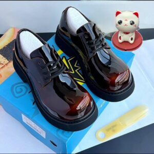 FDCP Men’s Classic Patent Leather Lace-Up Shoes